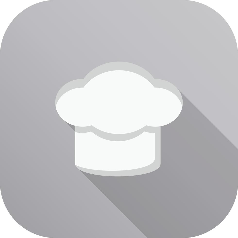 chef cap flat icon vector
