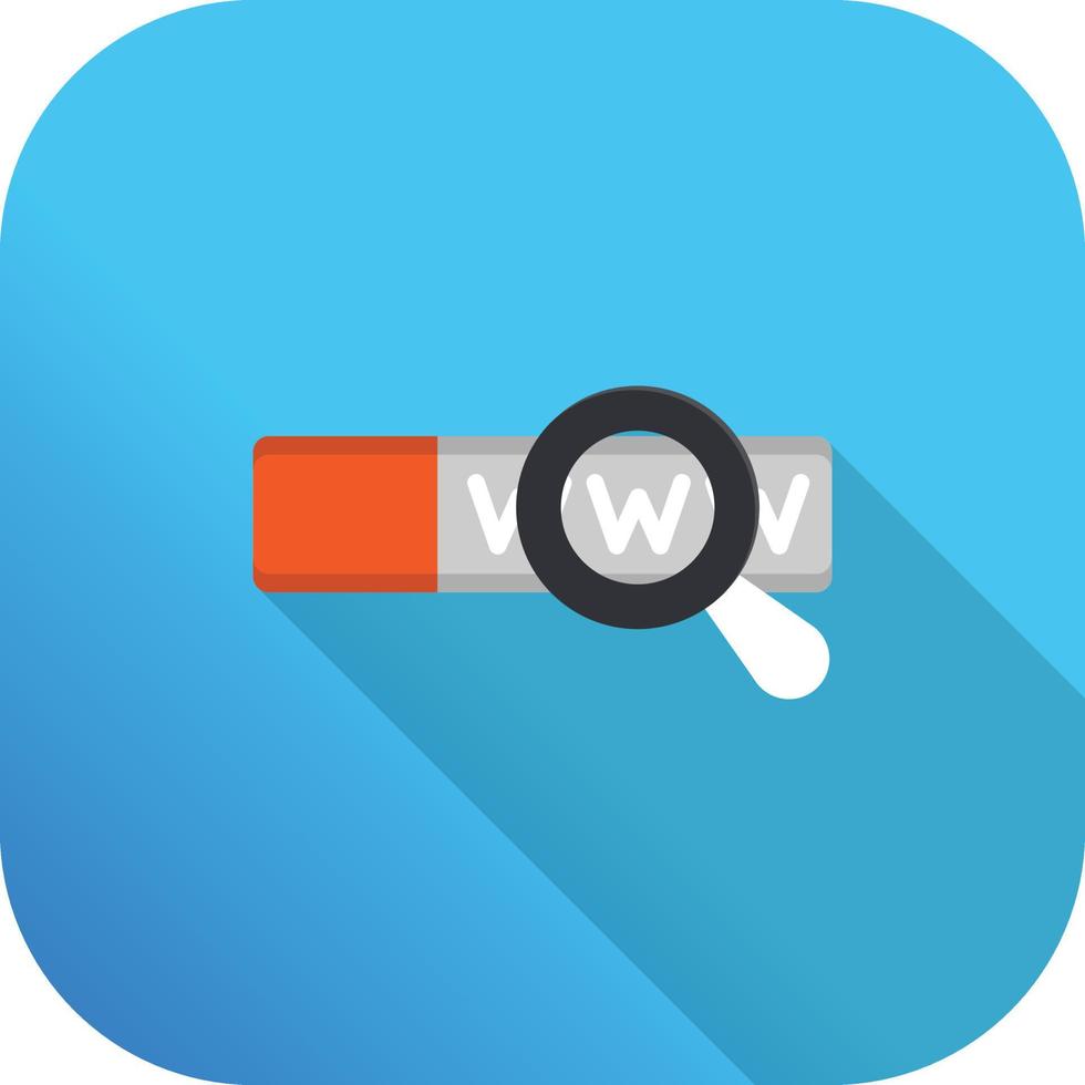 web search flat icon vector