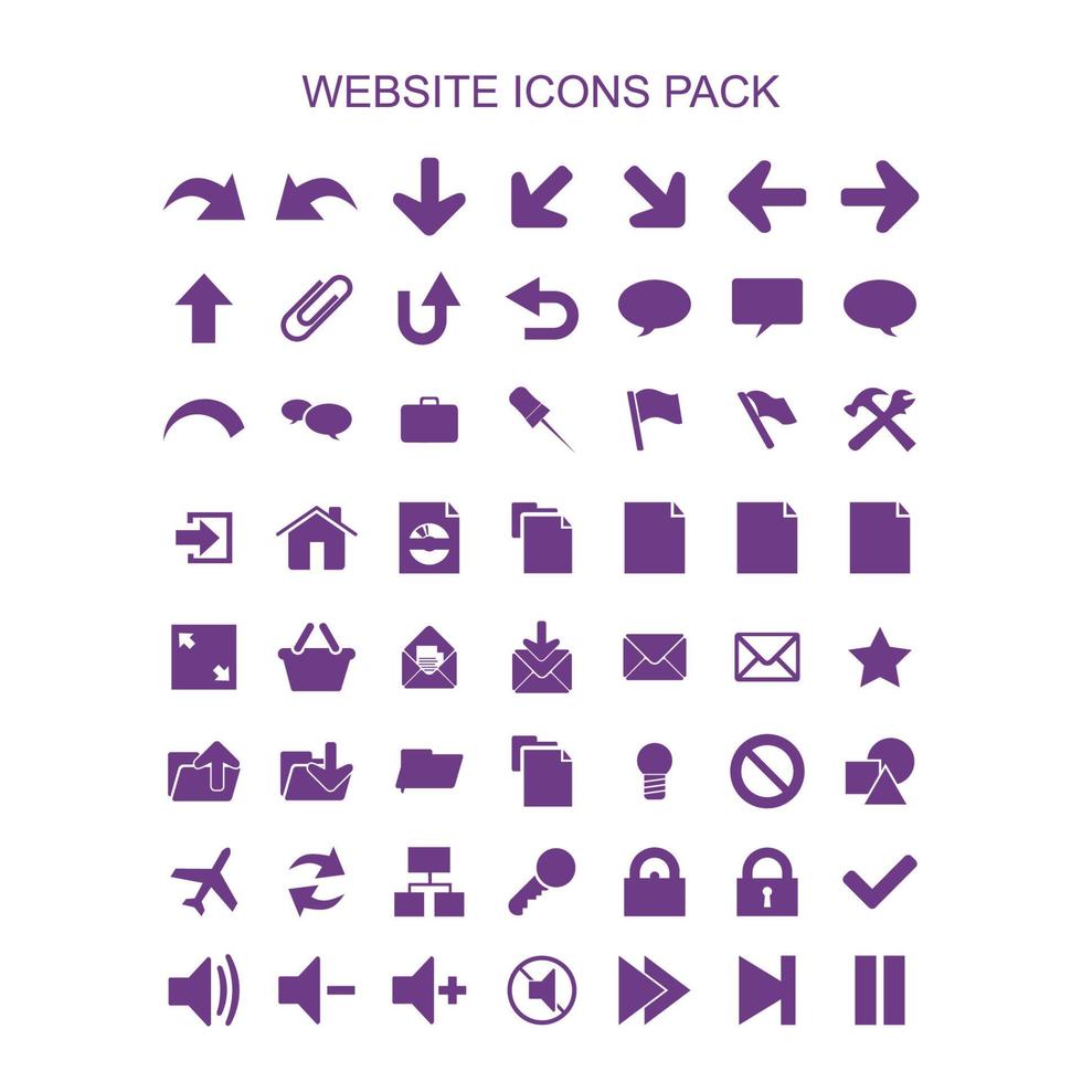 conjunto de iconos para diseño web vector