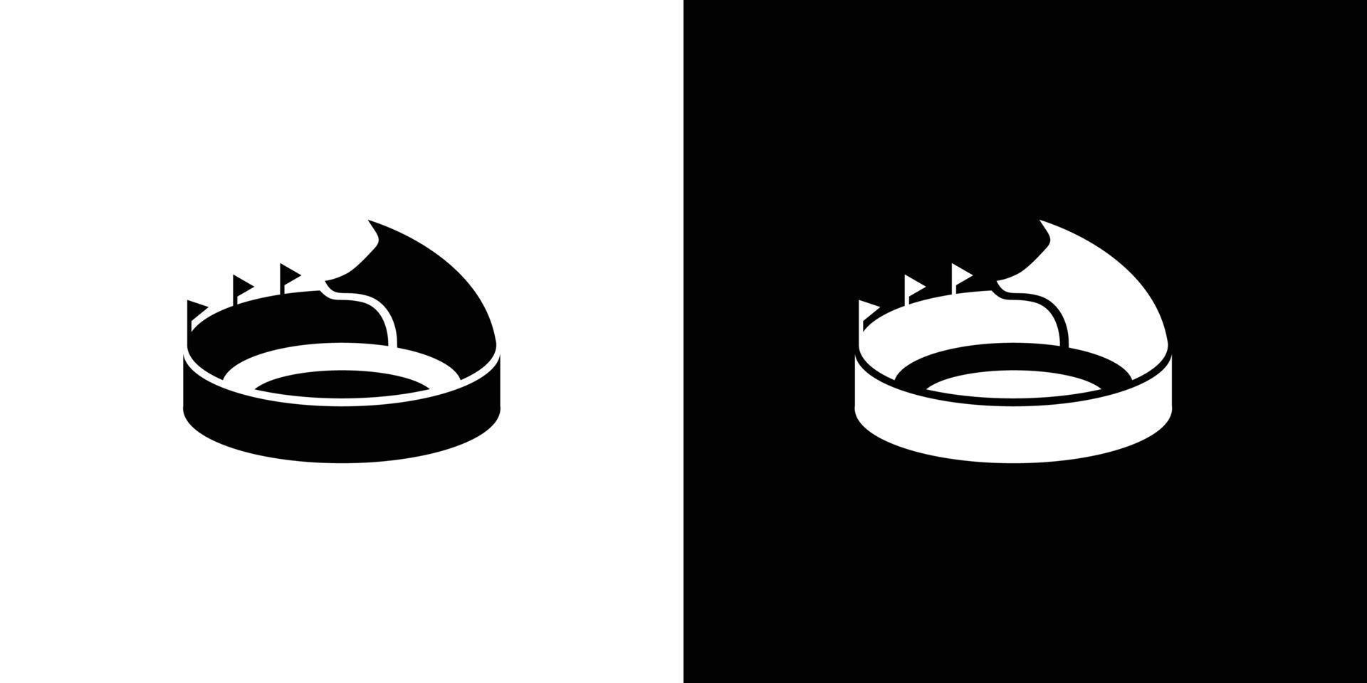 Fox arena logo design modern, attractive suitable for the world of entertainment 2 vector