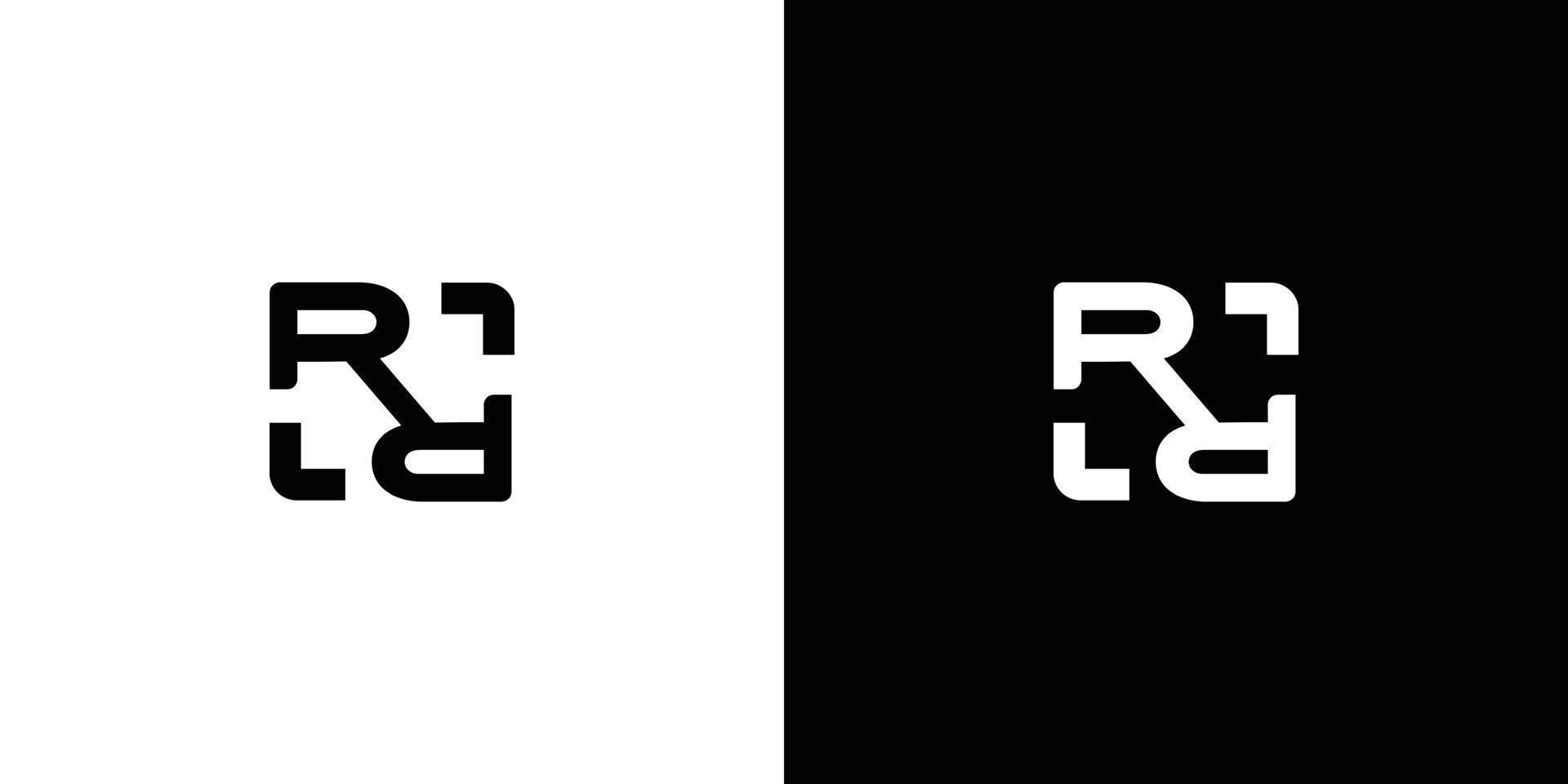 Modern and sophisticated RR initials logo design vector