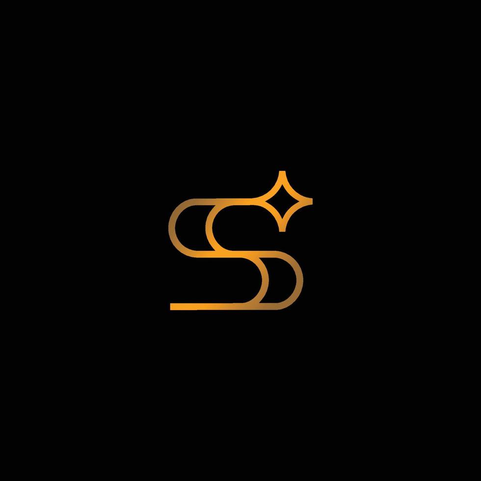 The logo with the initials S letter is modern and elegant, suitable for  logos for jewelry products and others 1 4697751 Vector Art at Vecteezy