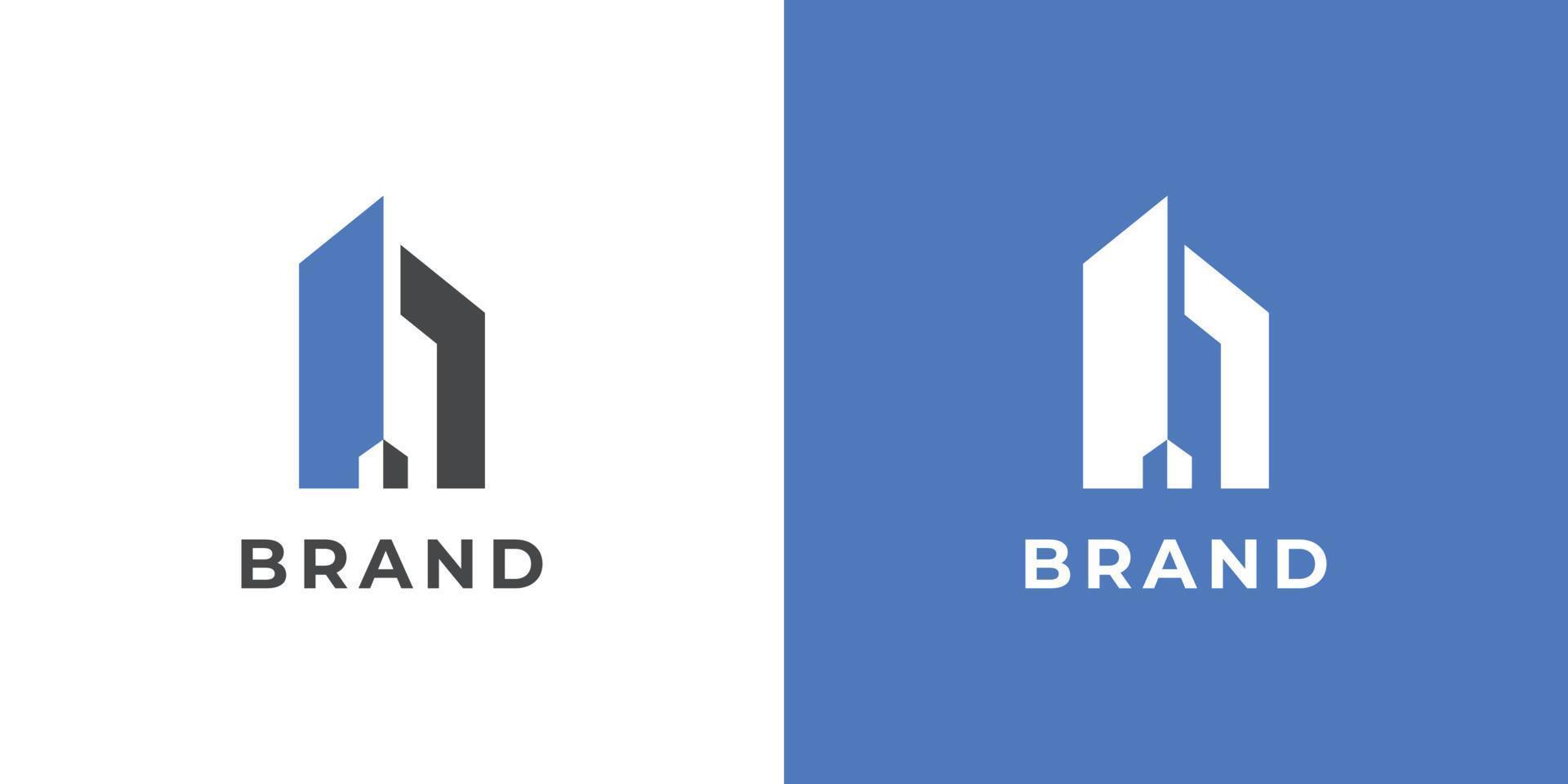 Modern and elegant construction logo design vector