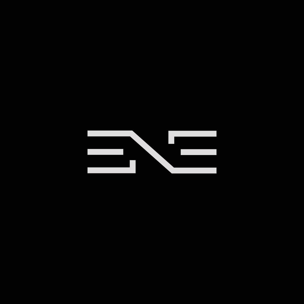 Amazing and modern initial letter ENE design vector