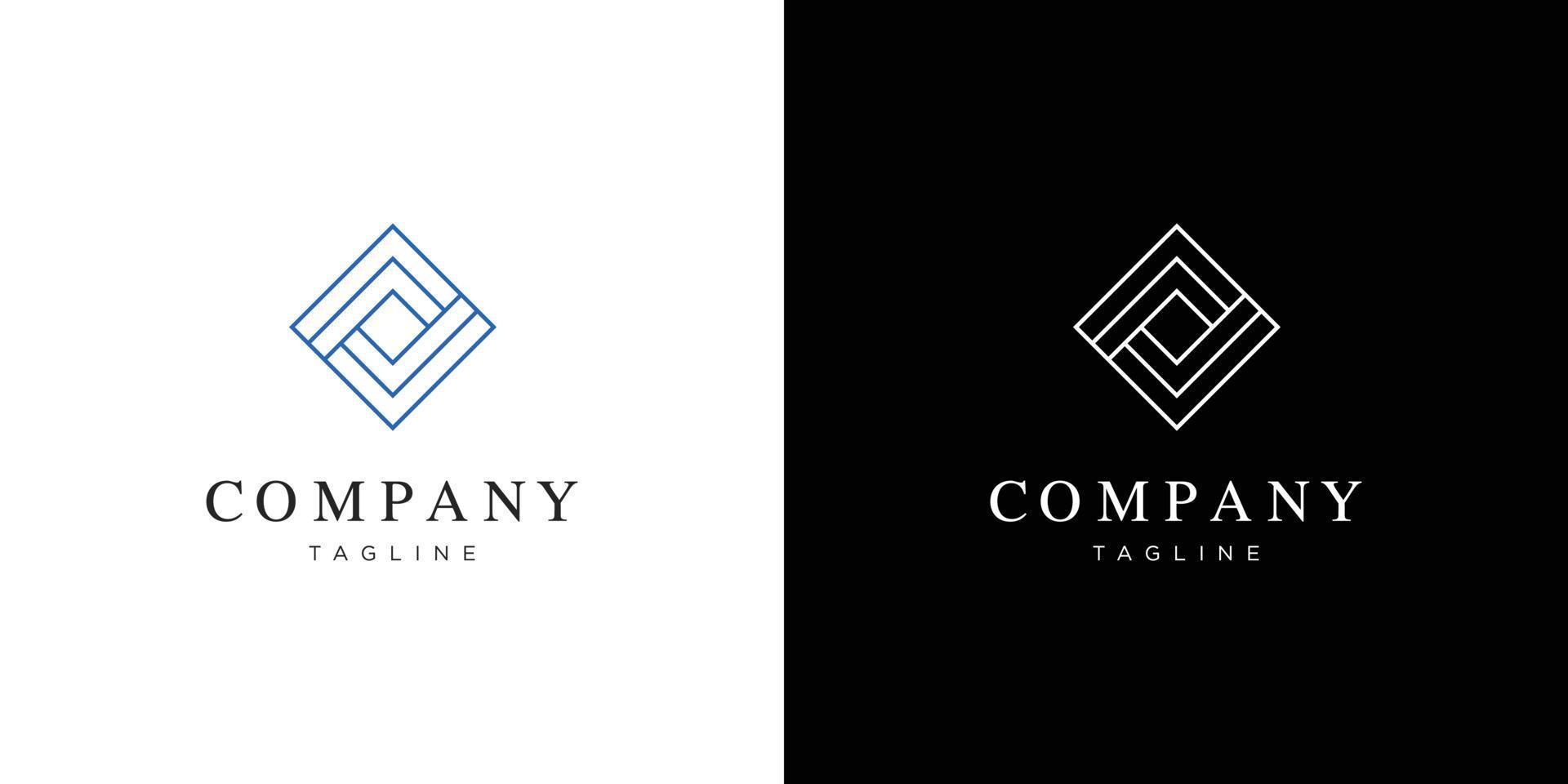 Modern and elegant logos are suitable for construction companies and others vector