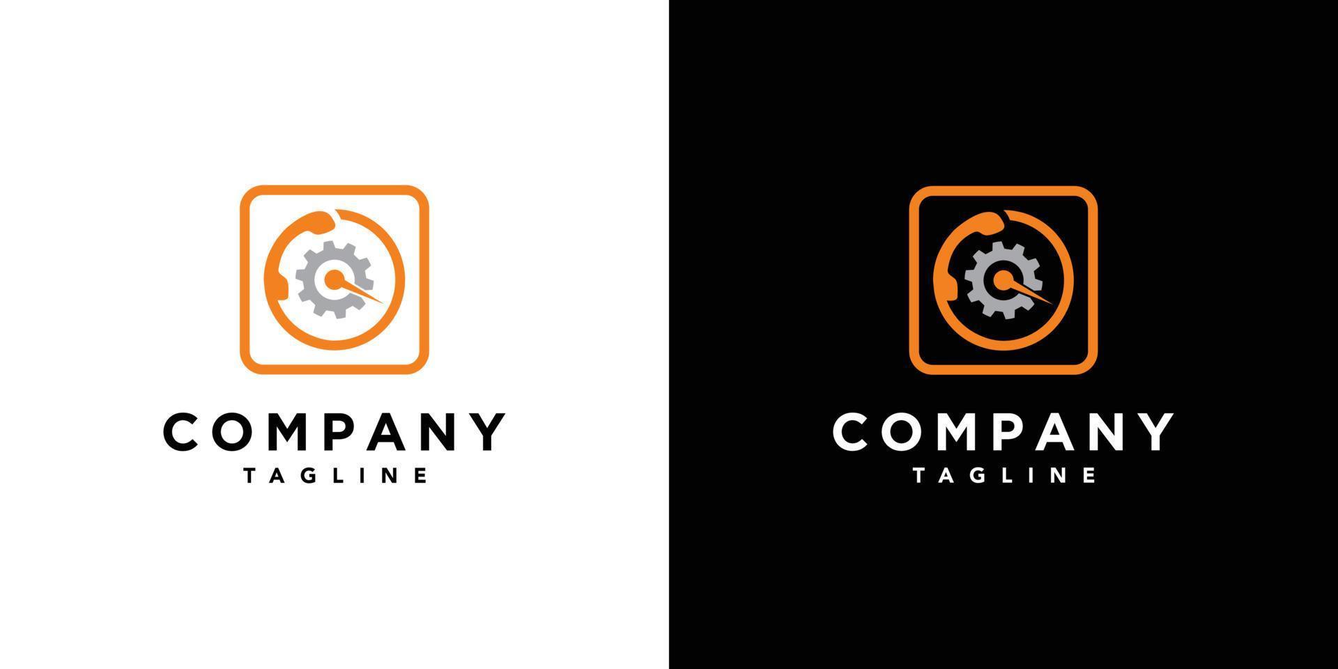 Modern and professional trade union communication logo design vector