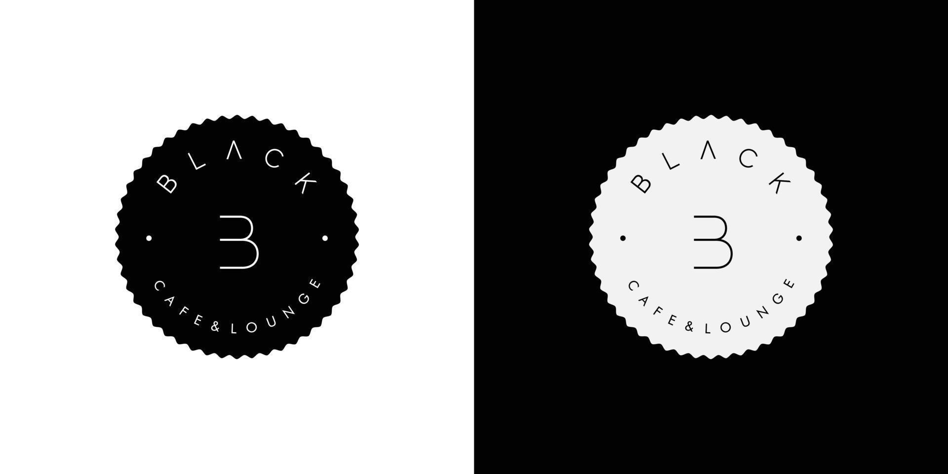 Modern and unique letter B initials logo design 3 vector
