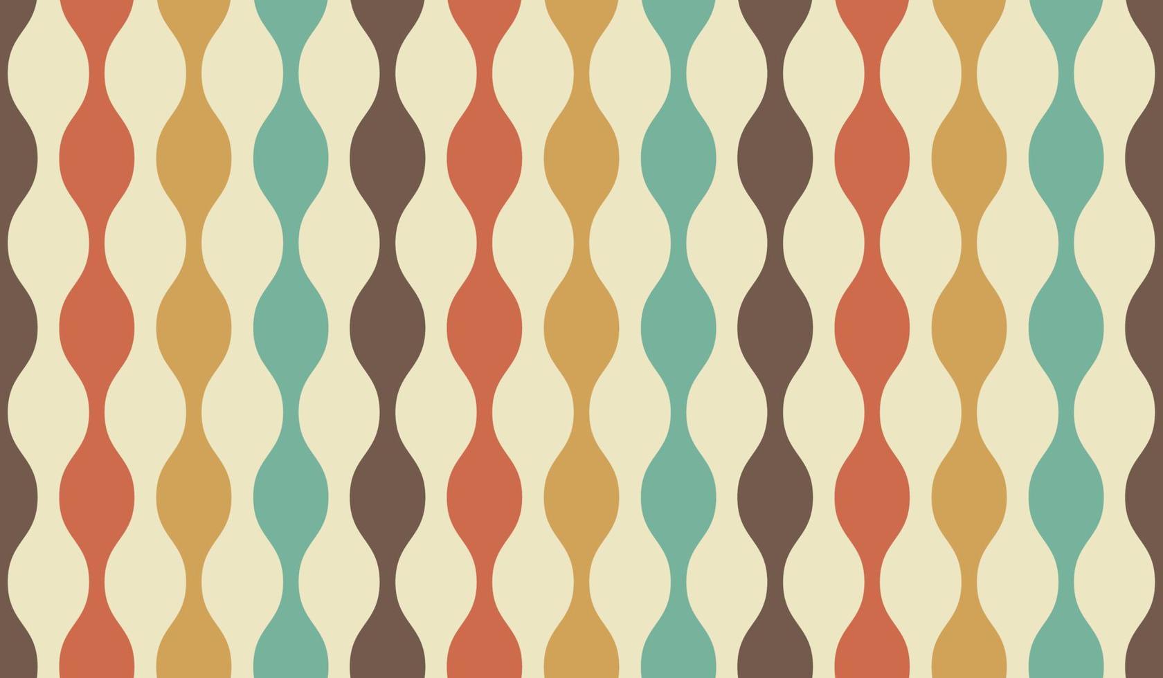 Seamless retro 70s pattern background vector