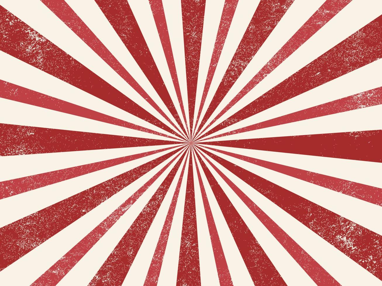 Vintage red and white retro burst background vector