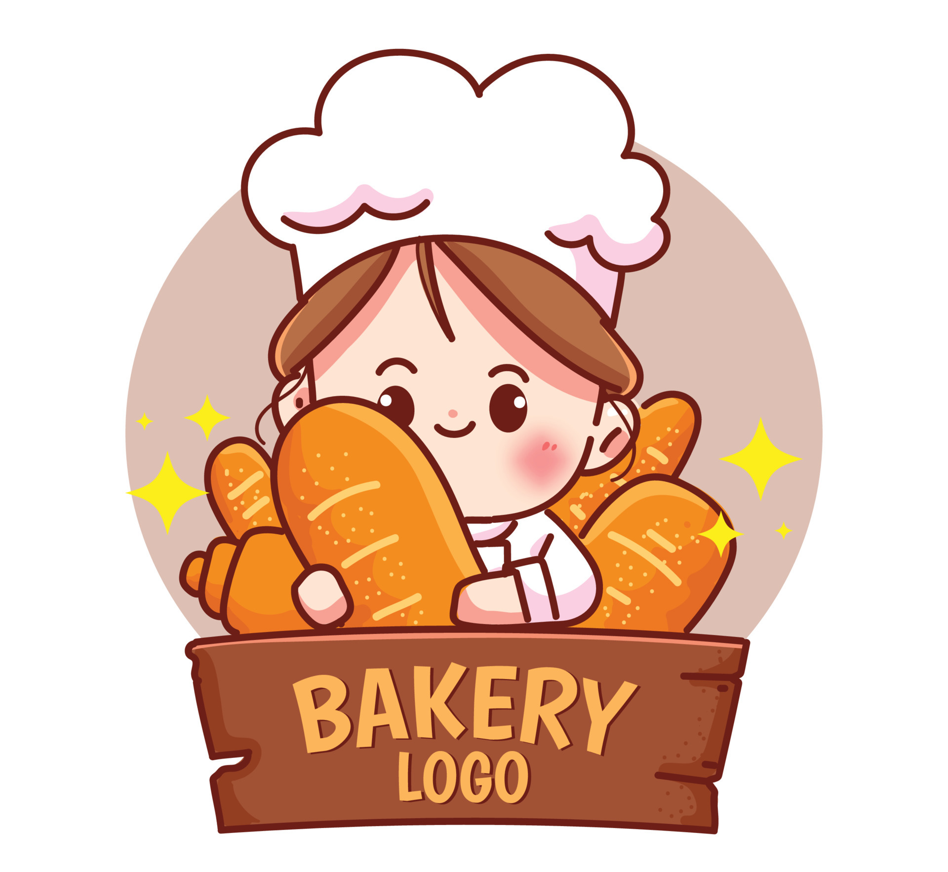 Chef woman bakery logo food and restaurant hand drawn cartoon art illustration 4698199 Vector Art at Vecteezy Chef woman bakery logo food and restaurant hand drawn cartoon art illustration 4698199 Vector Art at Vecteezy