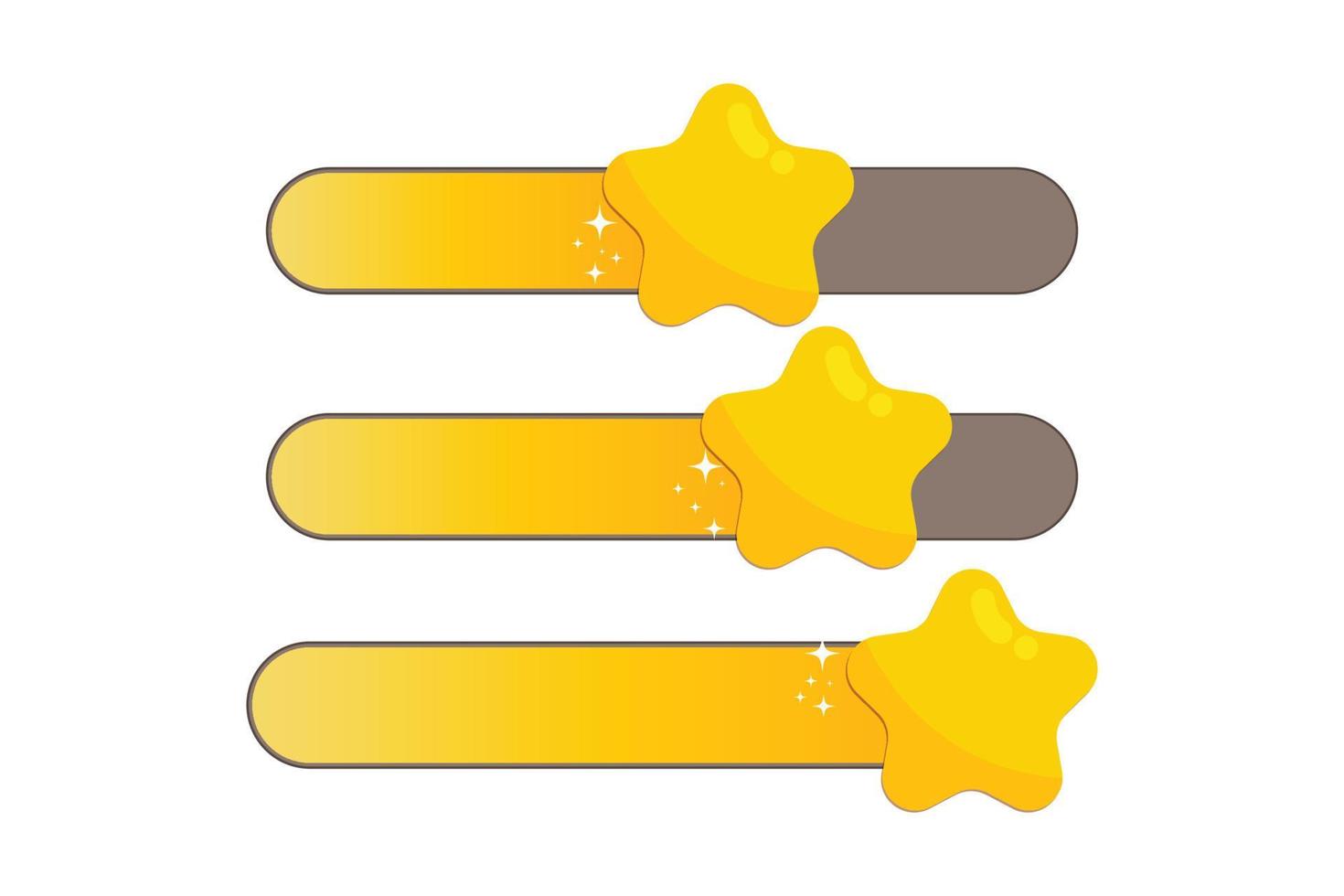 Rating scale with star customer feedback rate review symbol vector