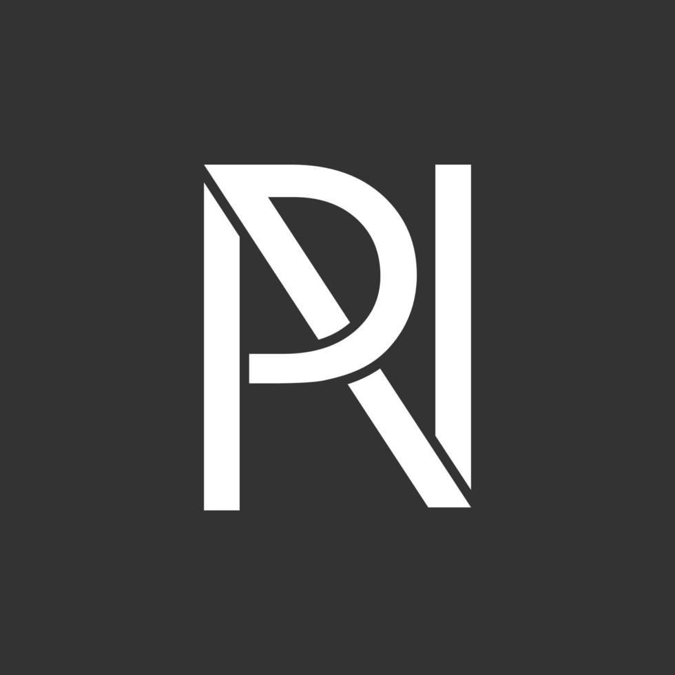 letter p r n symbol logo vector