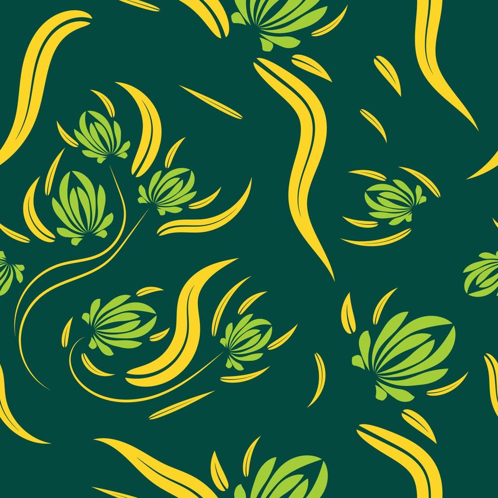 Folk flowers print Floral pattern Ethnic art vector