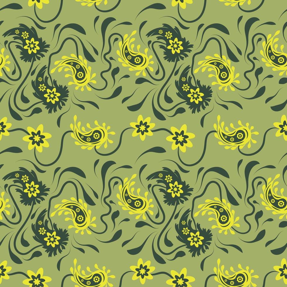 Floral pattern paisley style Paisley print. Doodle background vector