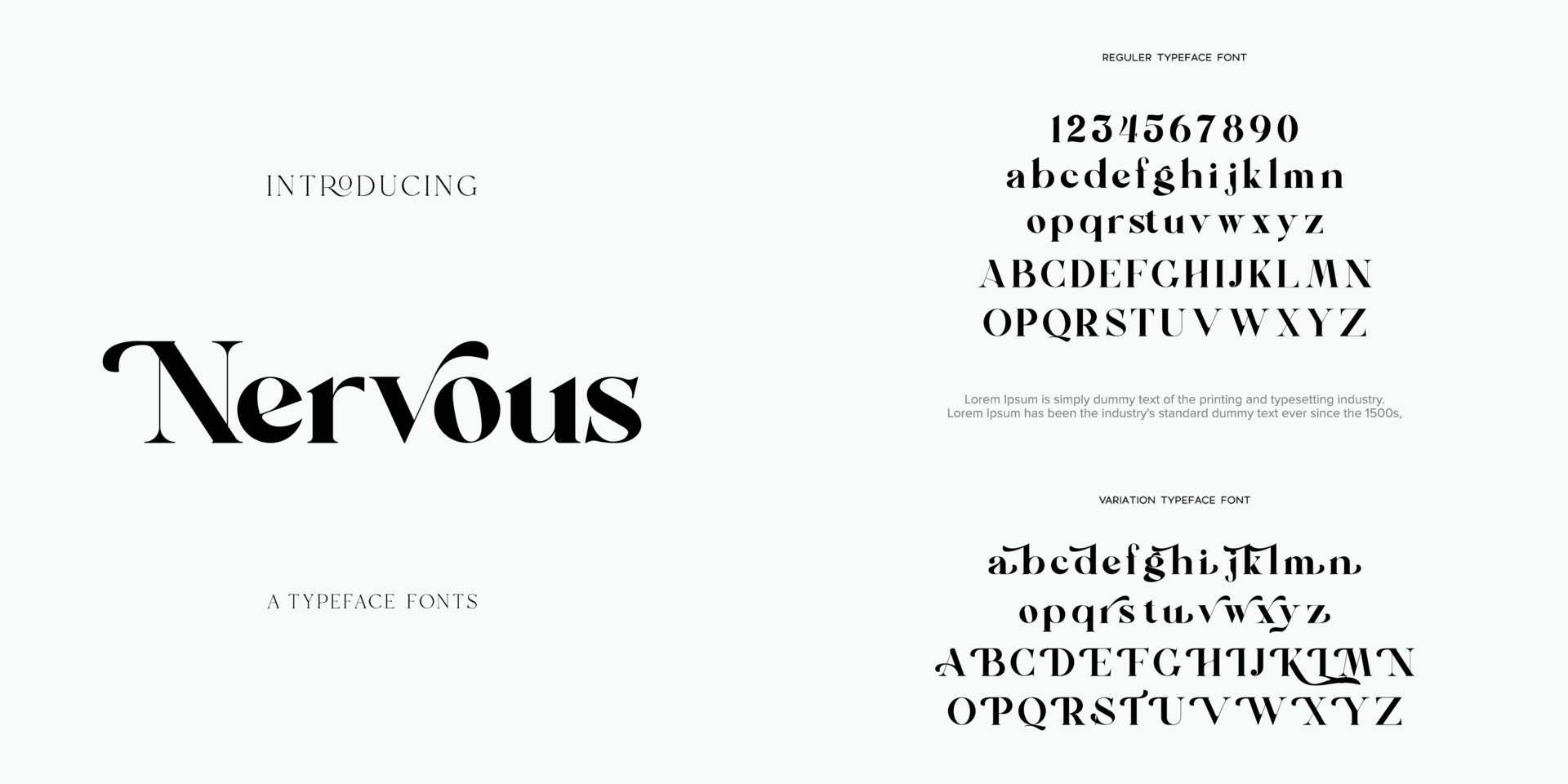 Nervous Abstract Fashion font alphabet. Minimal modern urban fonts for  logo, brand etc. Typography typeface uppercase lowercase and number. vector  illustration 4699123 Vector Art at Vecteezy