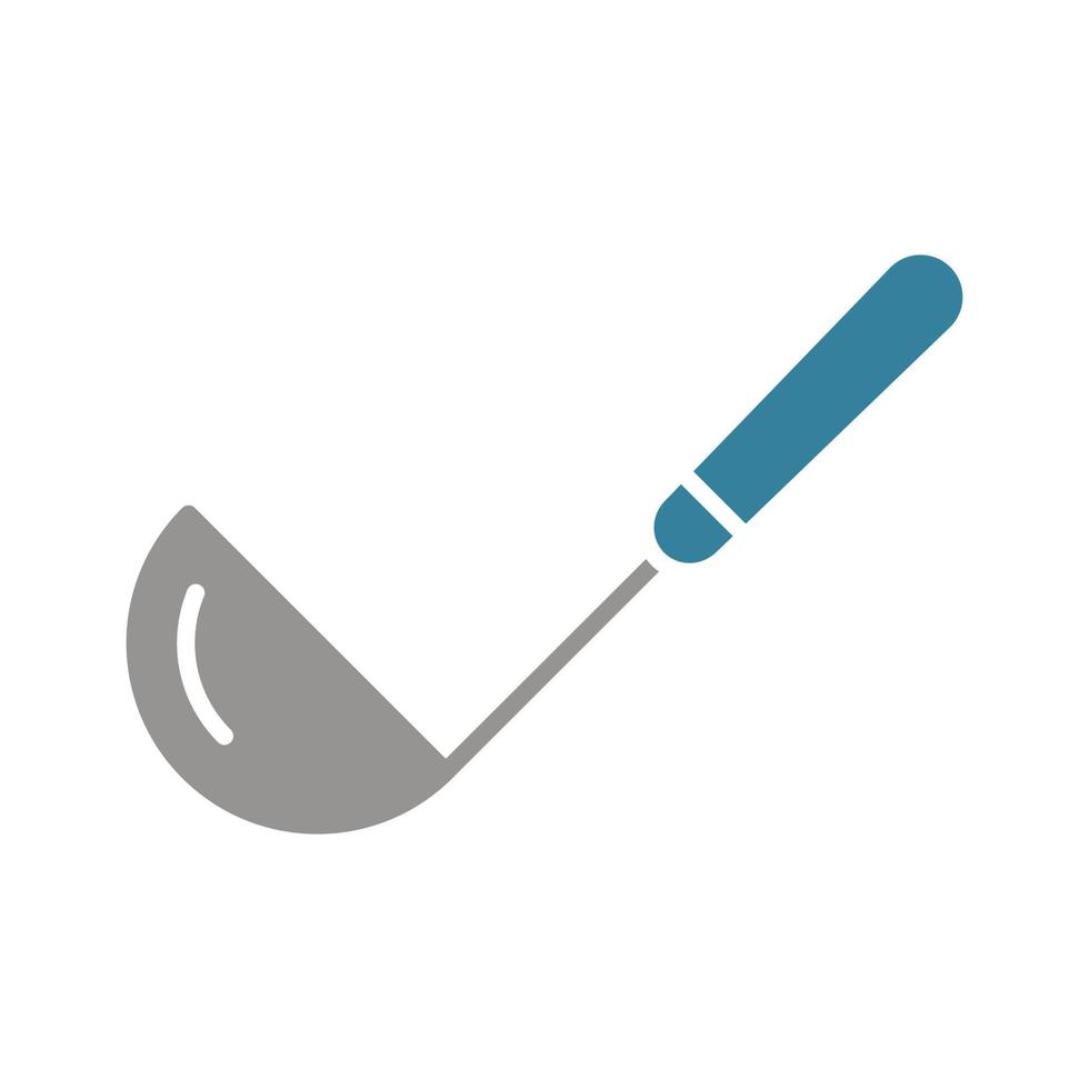 Ladle Glyph Two Color Icon vector