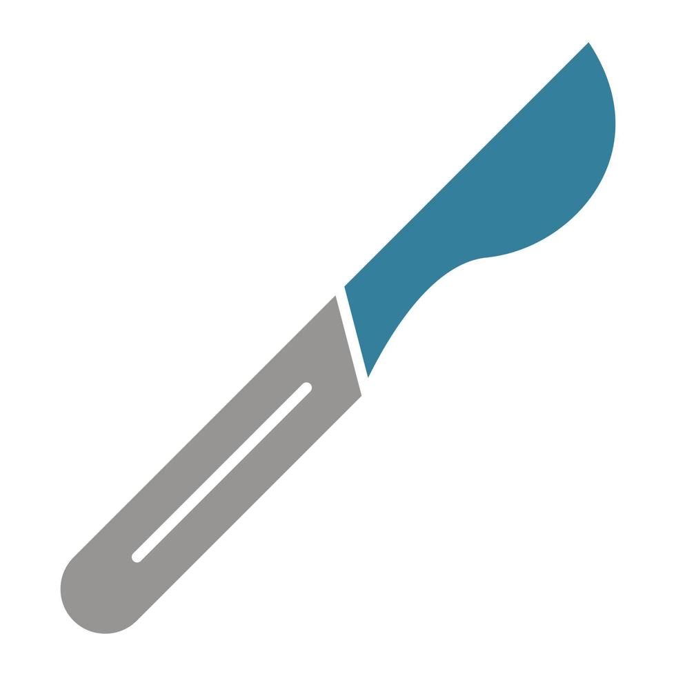 Scalpel Glyph Two Color Icon vector