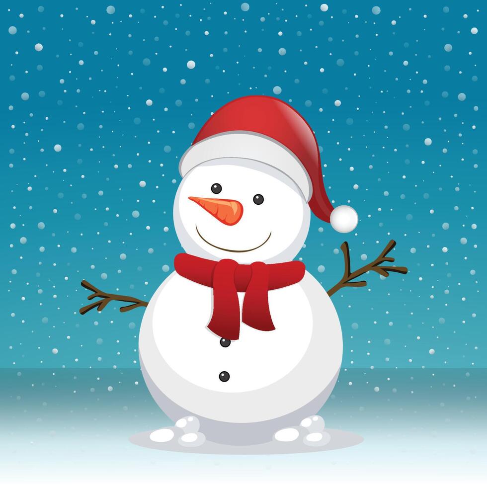 snowman character design illustration vector