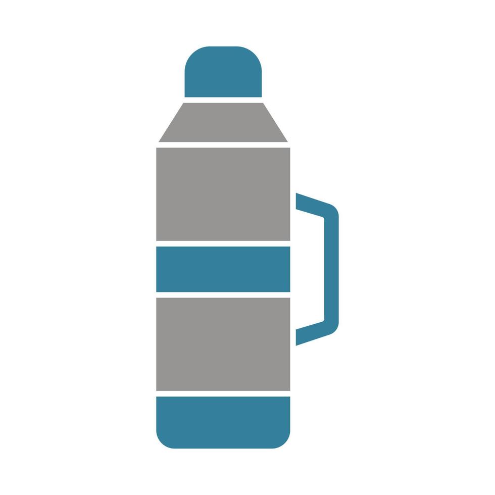 Thermos Glyph Two Color Icon vector