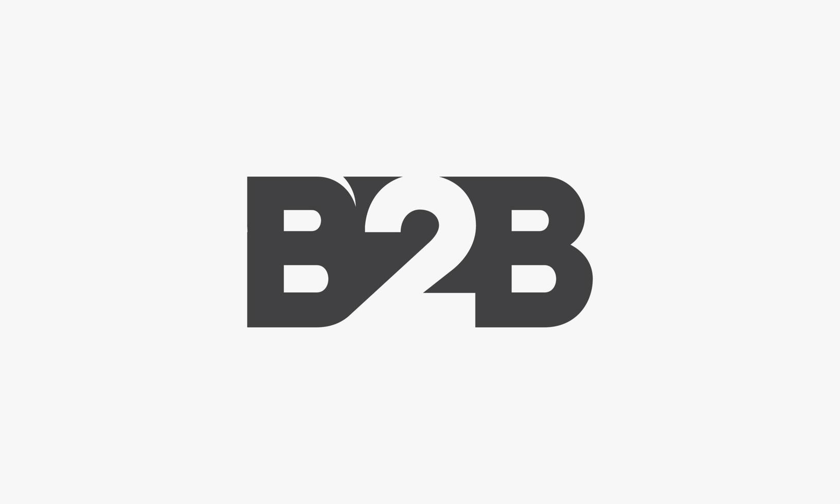 B2B logo on white background. 4699784 Vector Art at Vecteezy