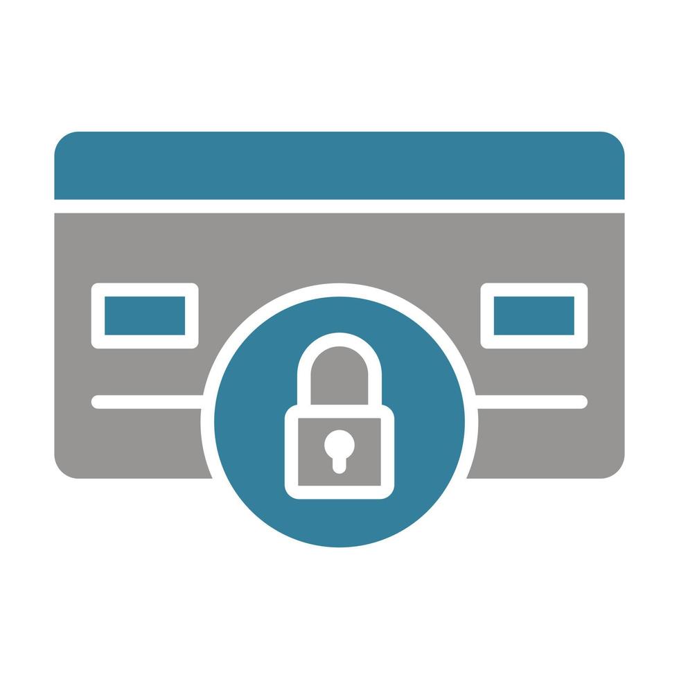 Secure Payment Glyph Two Color Icon vector