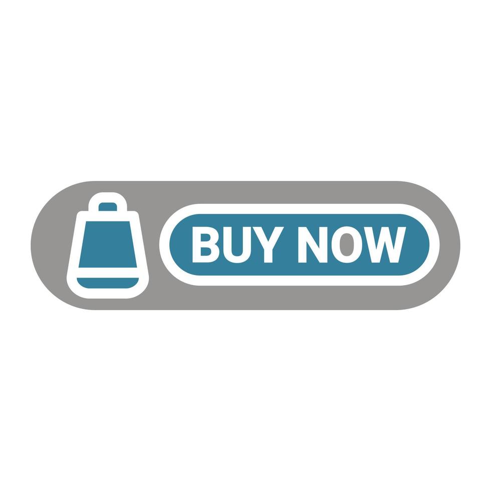 Buy Now Button Glyph Two Color Icon vector