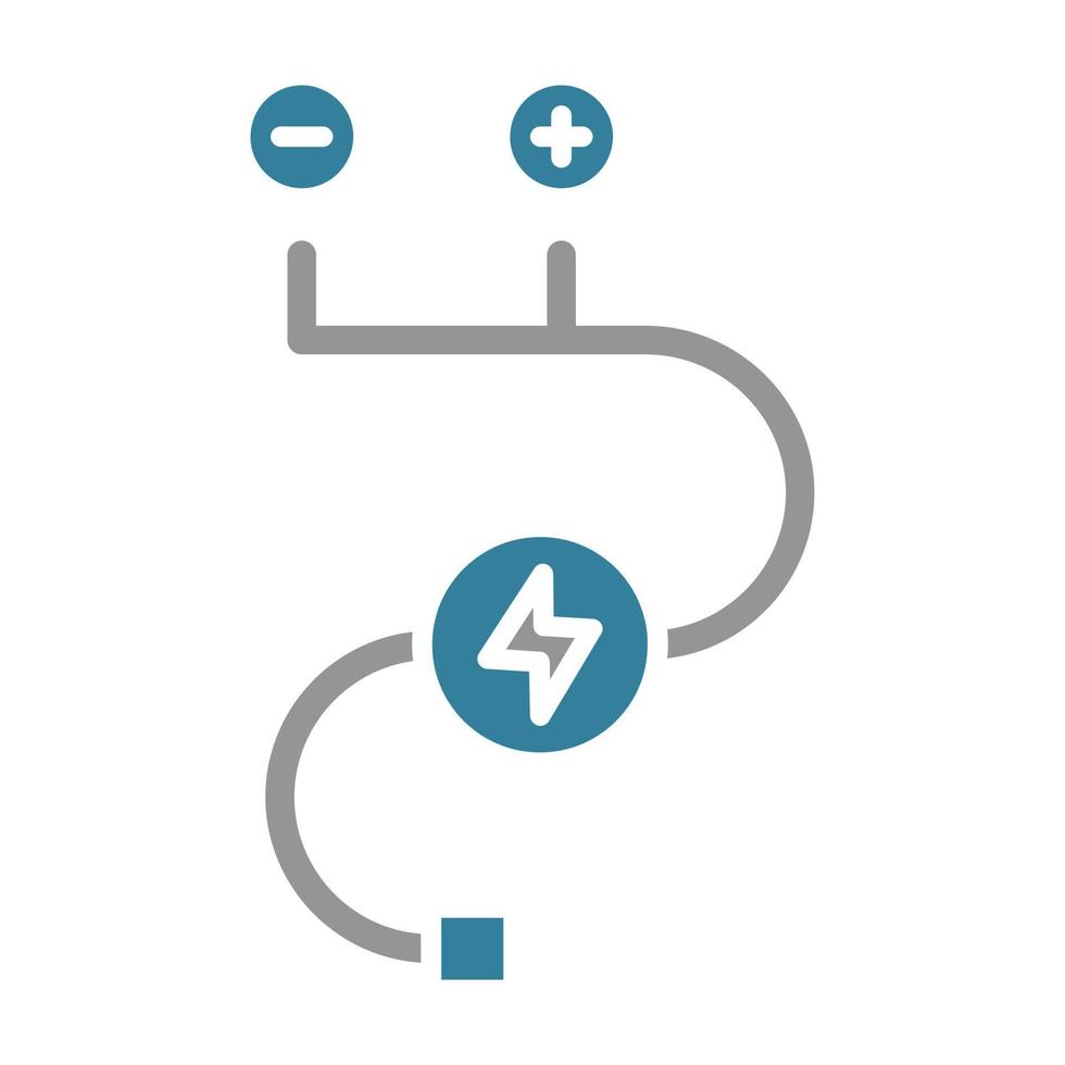 Wiring Glyph Two Color Icon vector