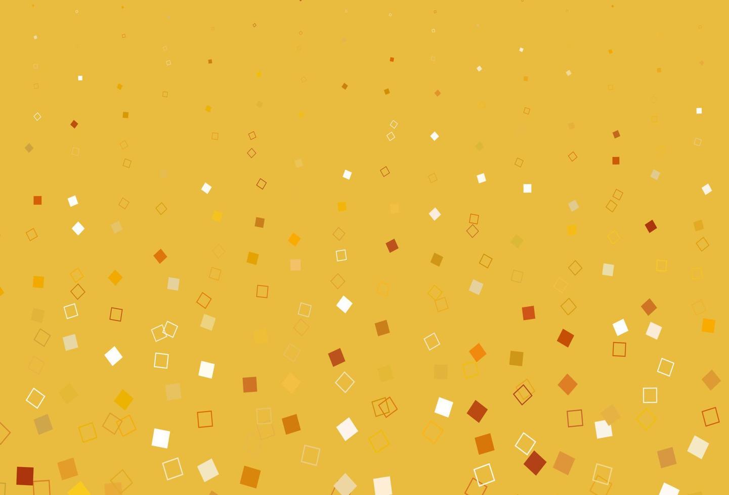 Fondo de vector amarillo claro, naranja con rectángulos.