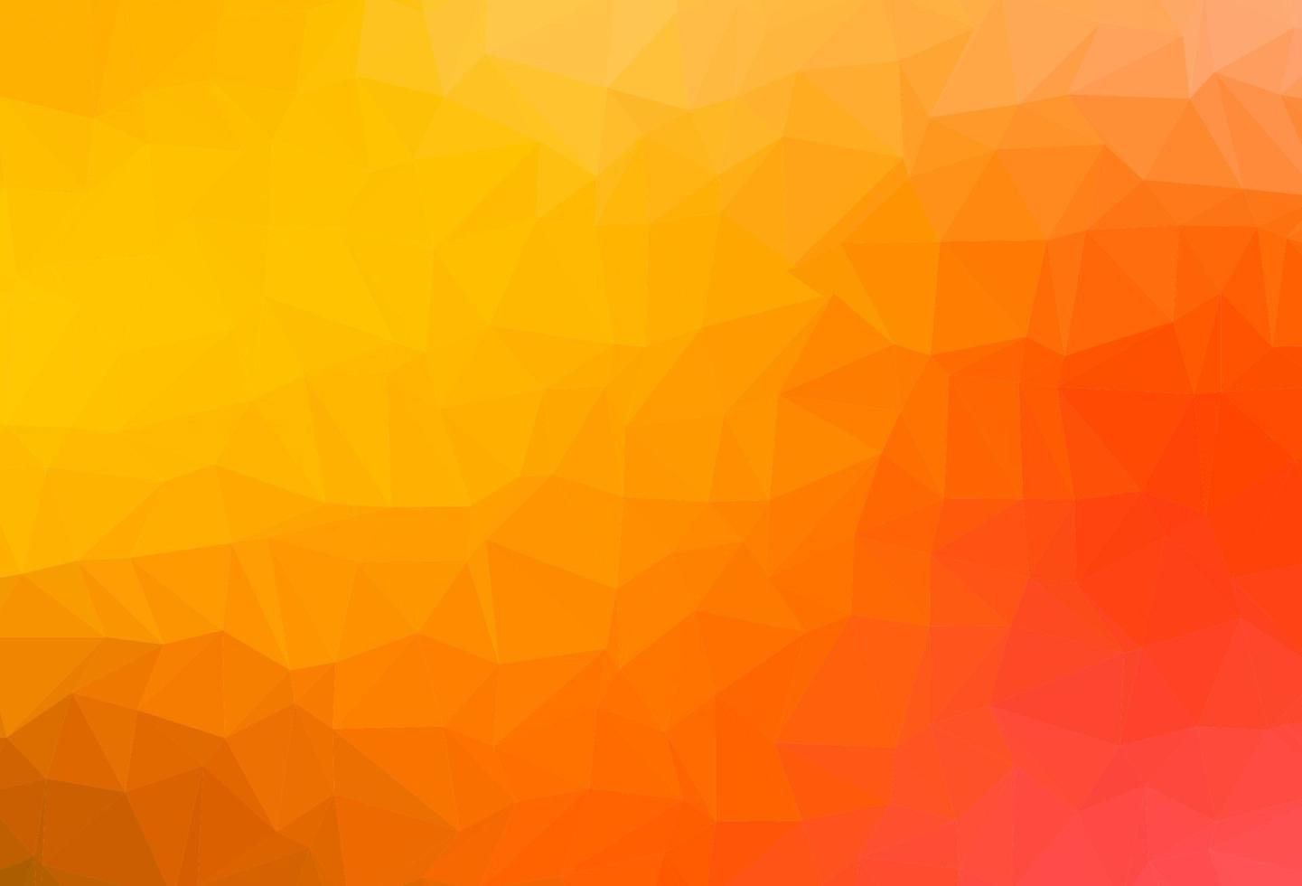 Light Yellow, Orange vector abstract polygonal cover.