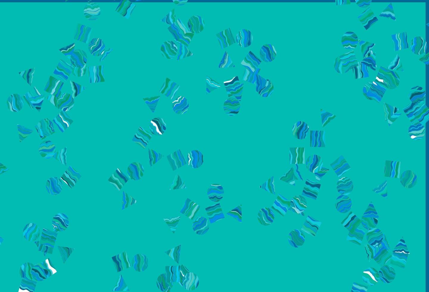 Light Blue, Green vector backdrop with lines, circles, rhombus.