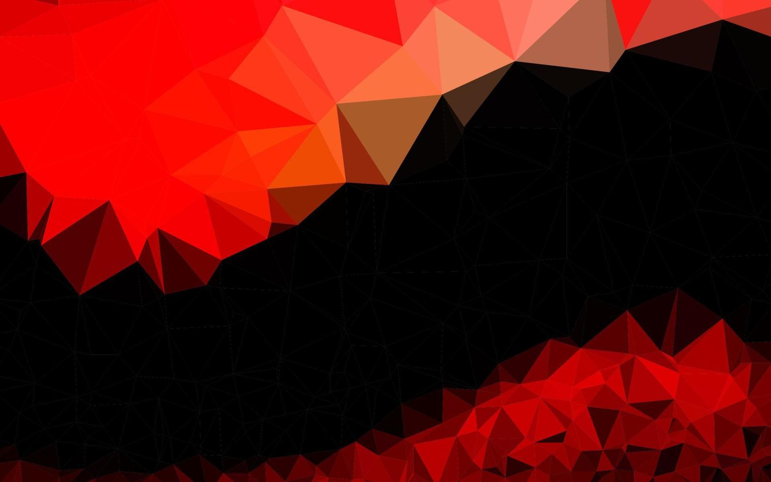 Light Red vector polygon abstract background.