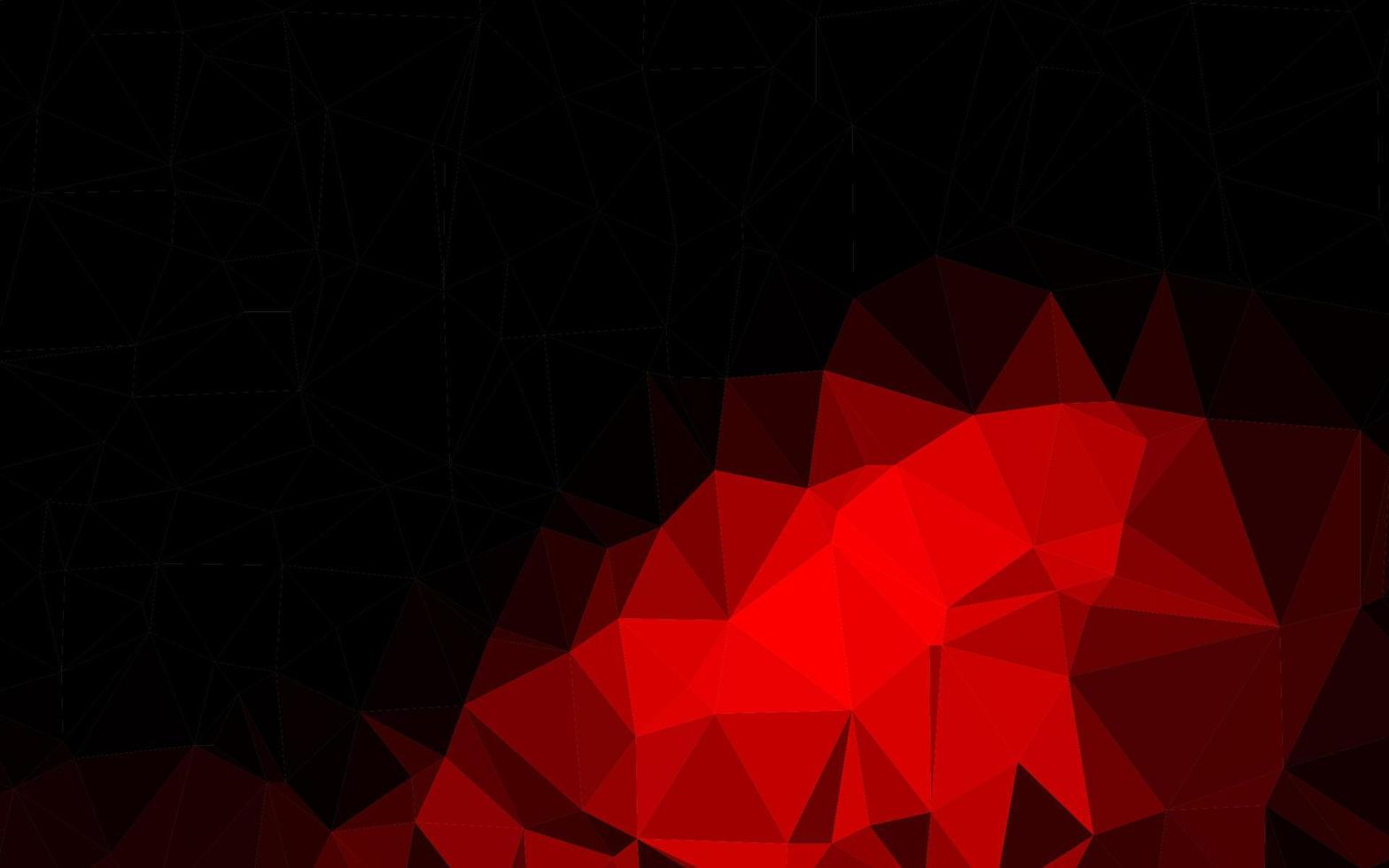 Dark Red vector abstract mosaic background.