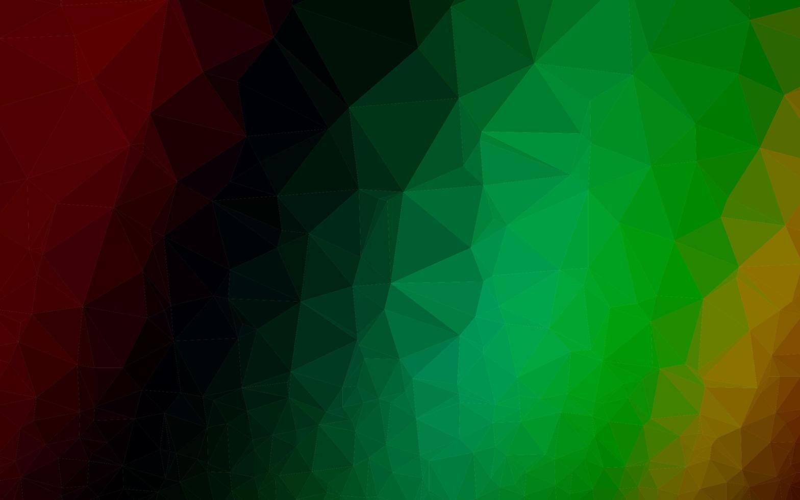 Dark Multicolor, Rainbow vector blurry triangle pattern.