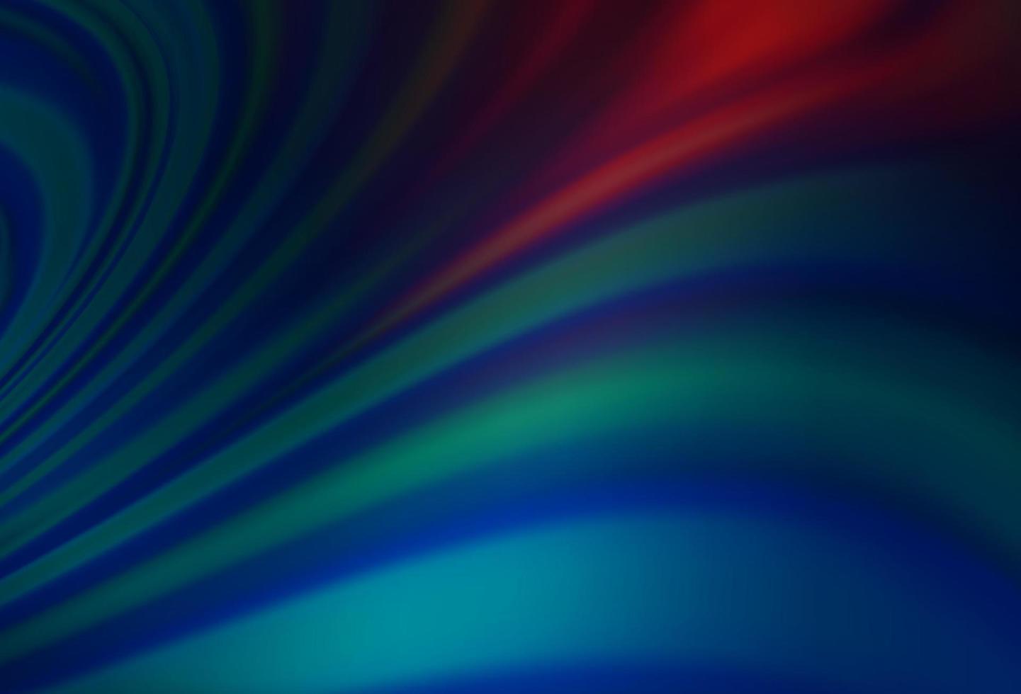 Dark Blue, Red vector pattern with curved circles.