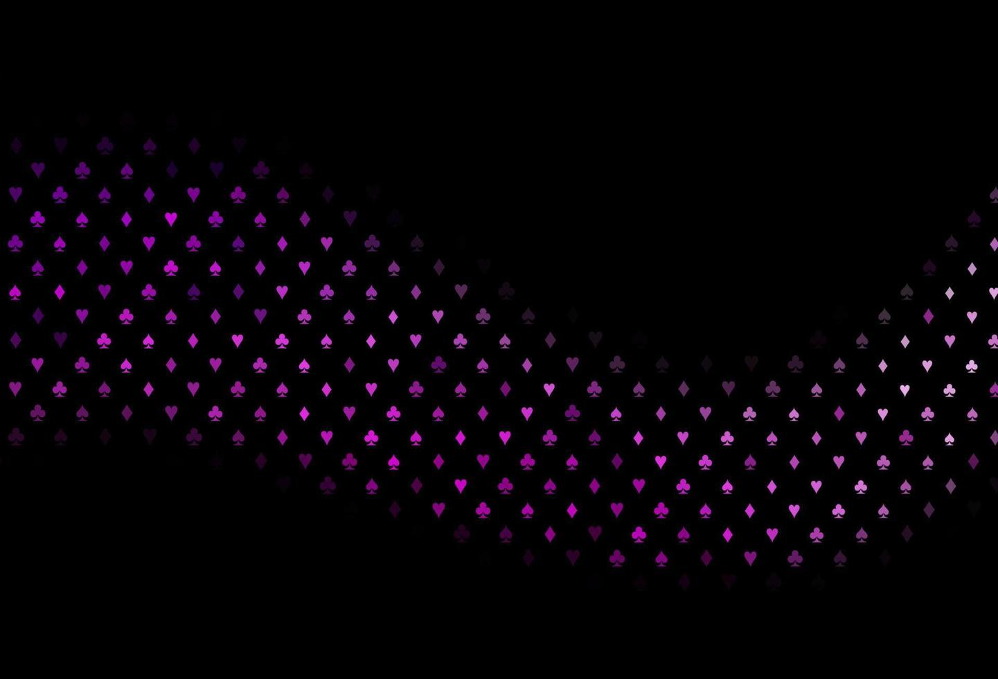 patrón de vector de color púrpura oscuro con símbolo de tarjetas.
