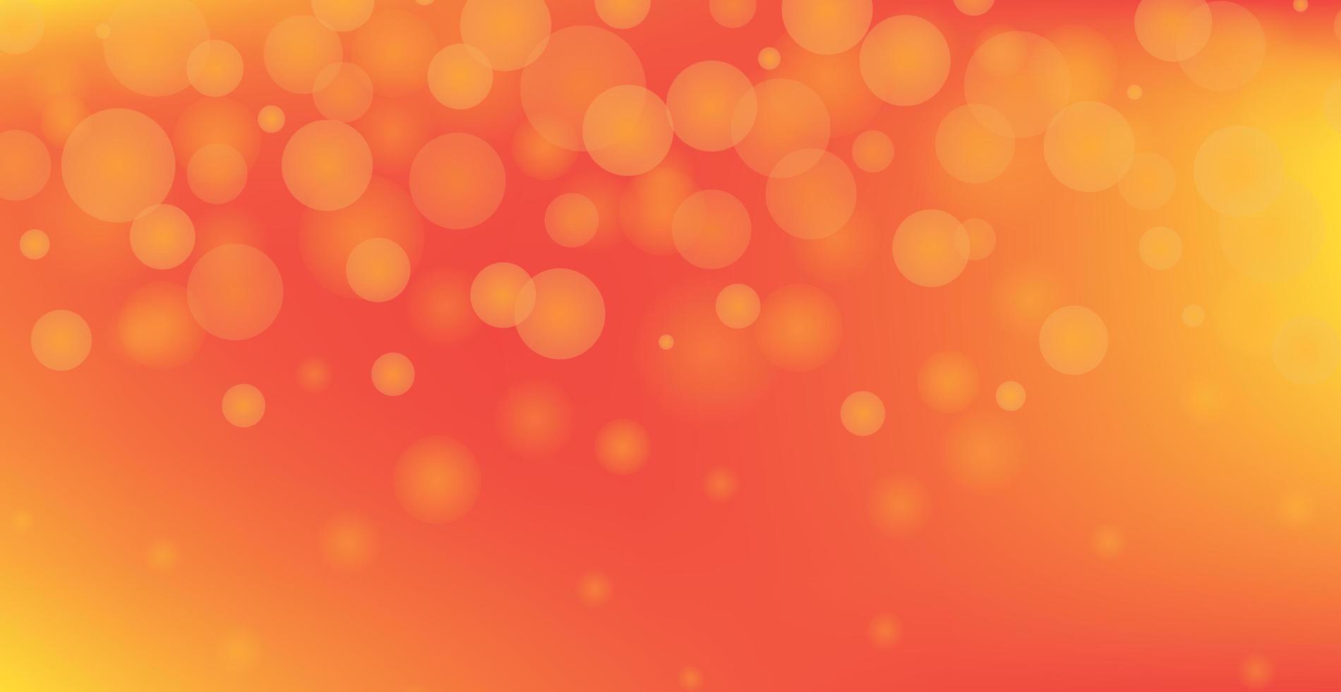 Abstract yellow bokeh background with defocused circles and glitter. Decoration element for Christmas and New Year holidays, greeting cards, web banners, posters - Vector
