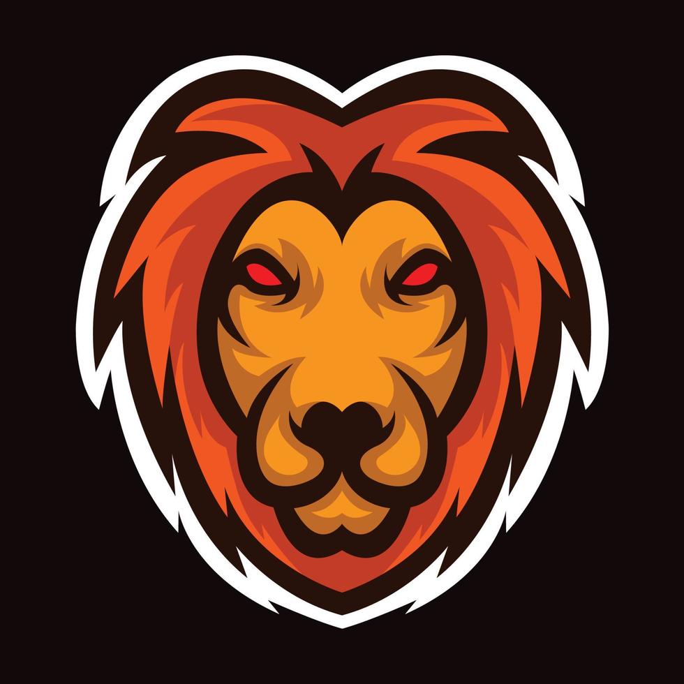 Lion Mascot logo. Lion logo for esport team game. Lion logo for team game vector