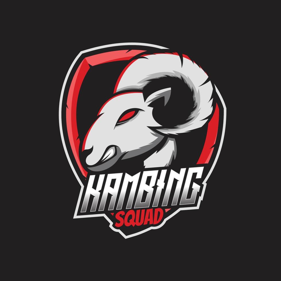 Goat Mascot Logo, Goat Gaming Logo vector