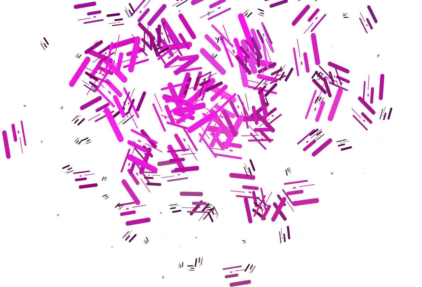 Telón de fondo de vector rosa claro con líneas largas.