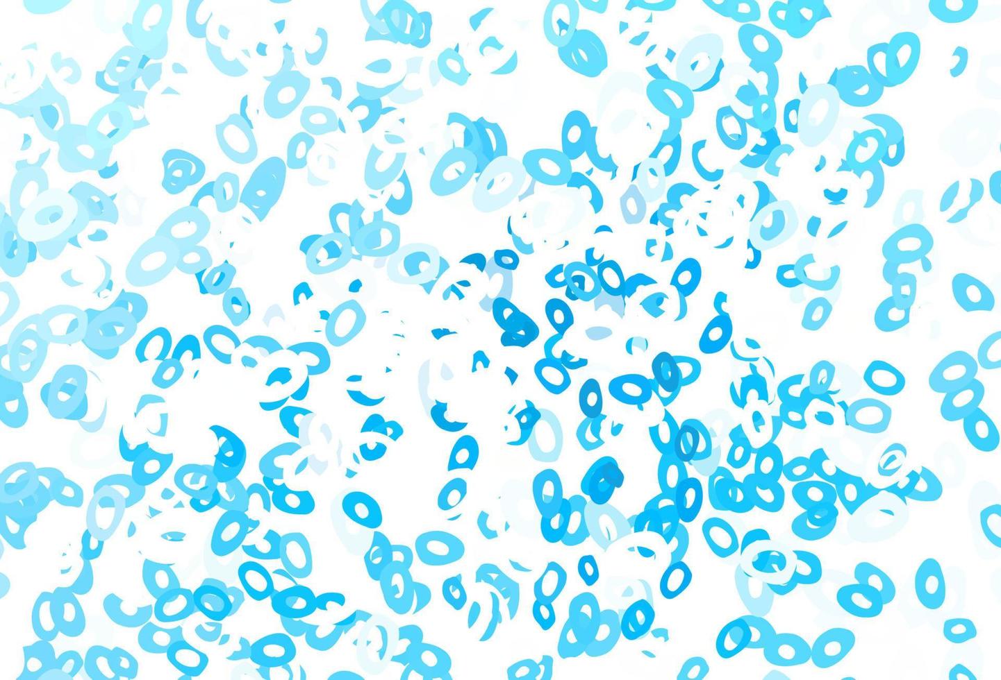 Light BLUE vector cover with spots.