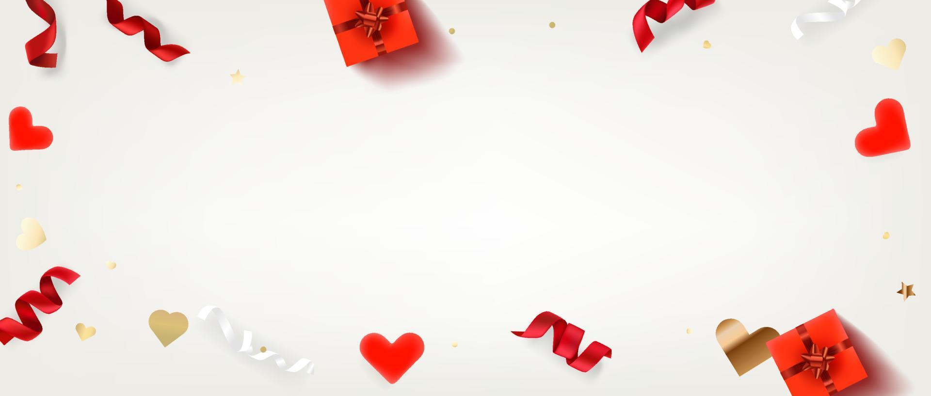 Happy Valentines Day vector background