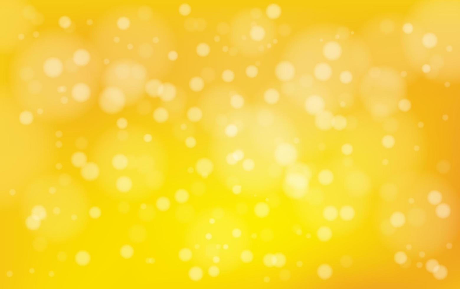 Bokeh vector background. Orange and yellow sparkle magic blurry effect with copy space for your text. Defocused wallpaper with glowing circles.