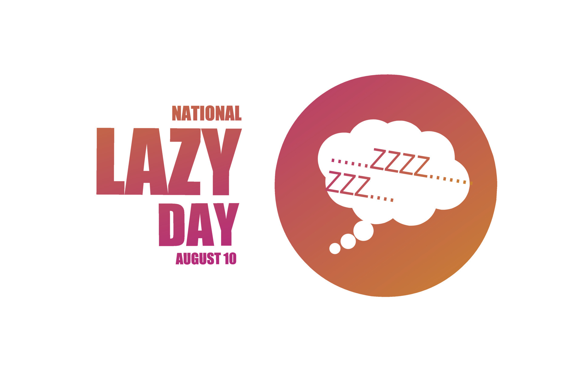 national lazy day vector illustration 4701198 Vector Art at Vecteezy