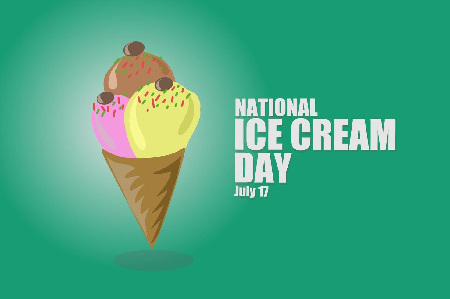 National ice cream day vector illistration