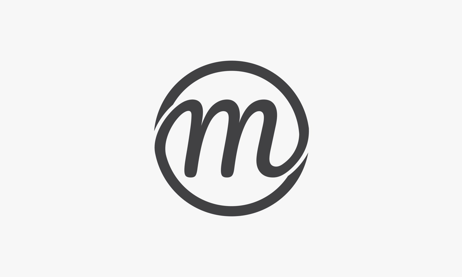 circle script letter M logo isolated on white background. 4701347 Vector  Art at Vecteezy