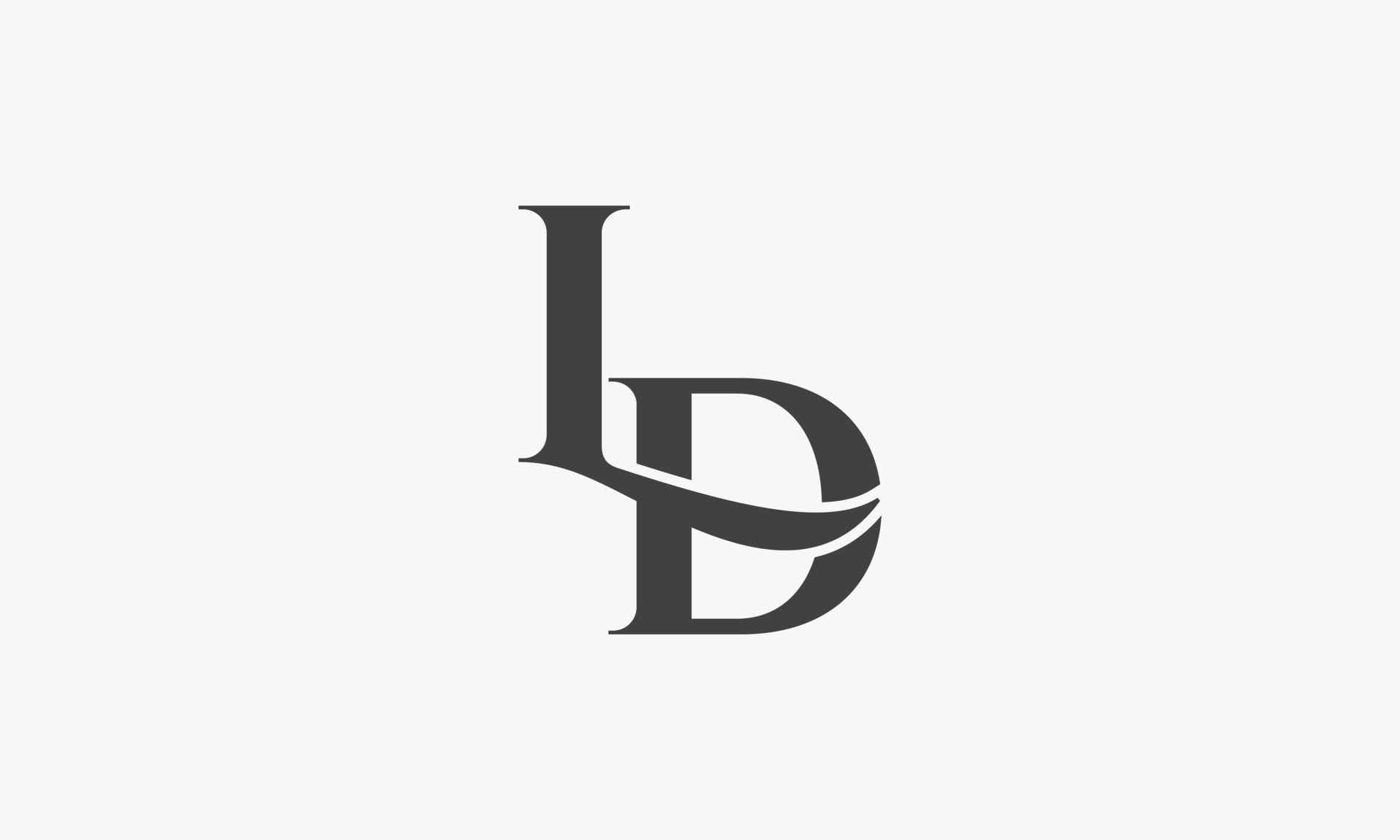 letter LD logo concept isolated on white background. 4701486 Vector Art ...