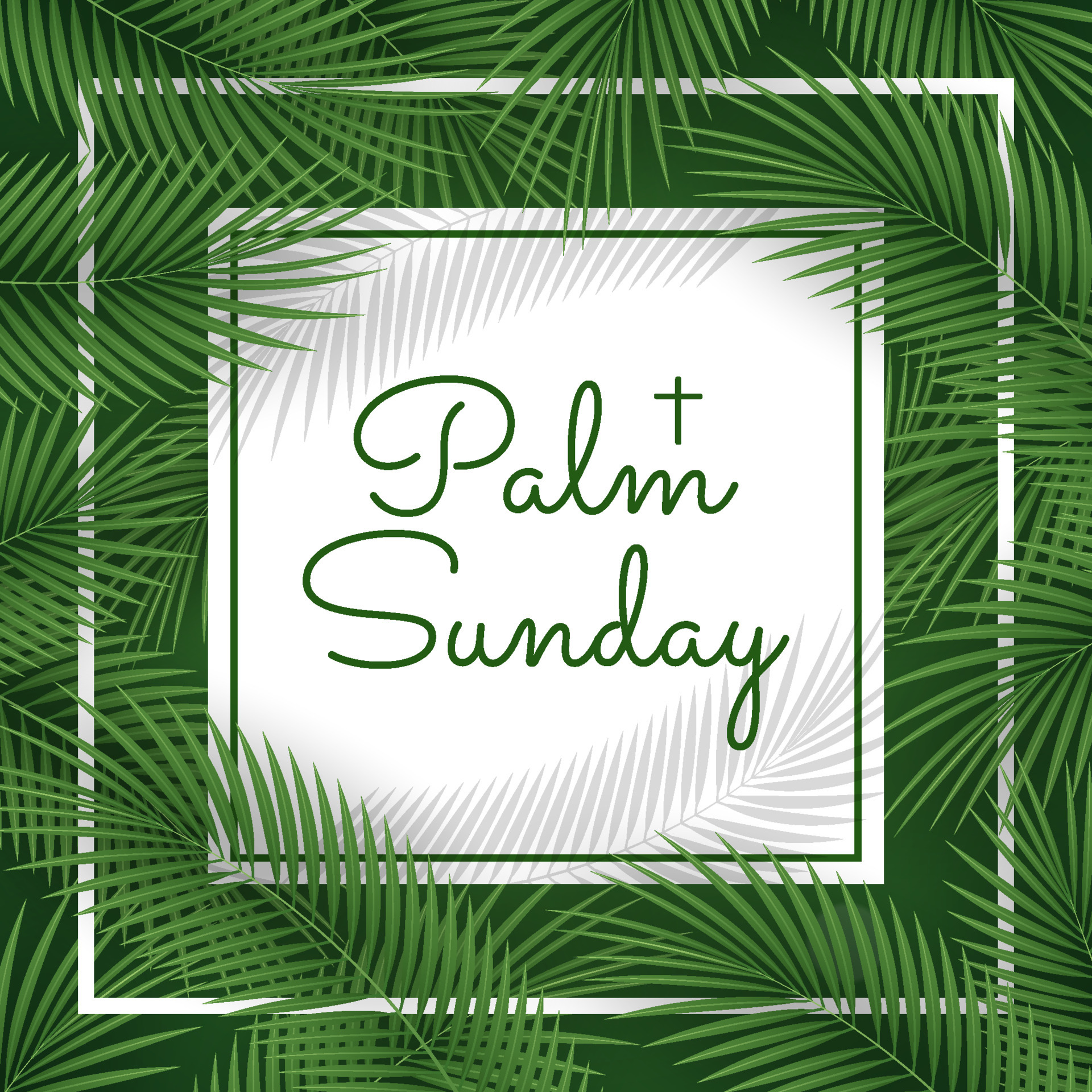 Palm Sunday Background 4701511 Vector Art at Vecteezy