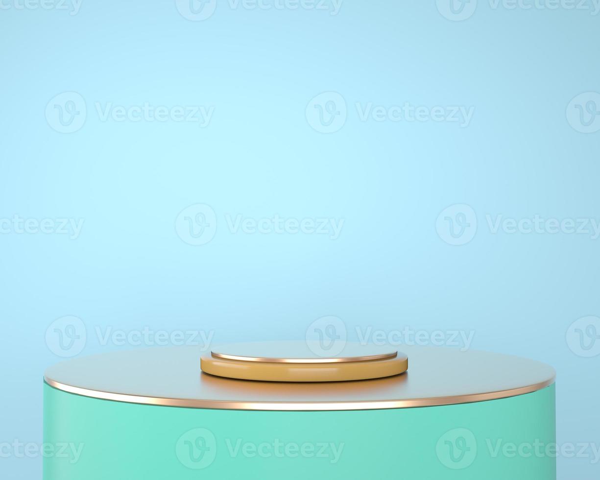 Abstract geometric shapes of product display with minimal and modern concepts, pedestal, podium, stand, 3D rendering. photo