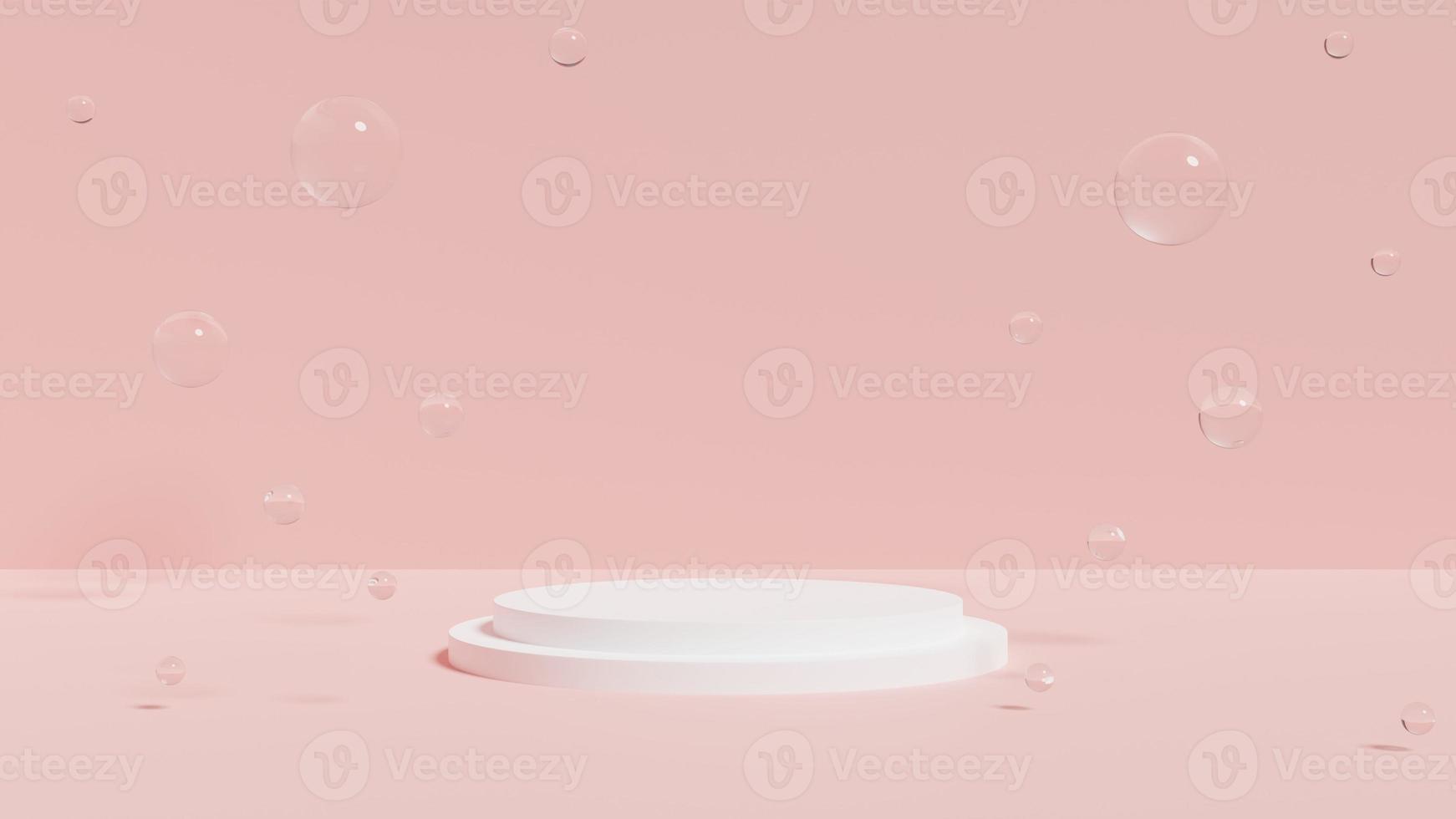 Podium, stand and platform is background for object or good. this picture is 3d rendering photo