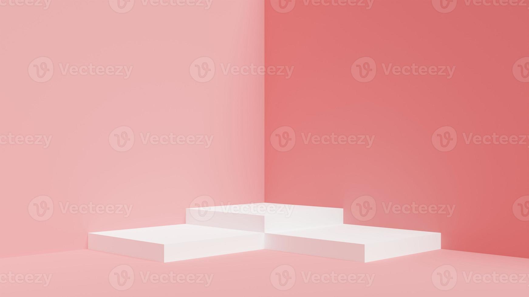 Podium, stand and platform is background for object or good. this picture is 3d rendering photo